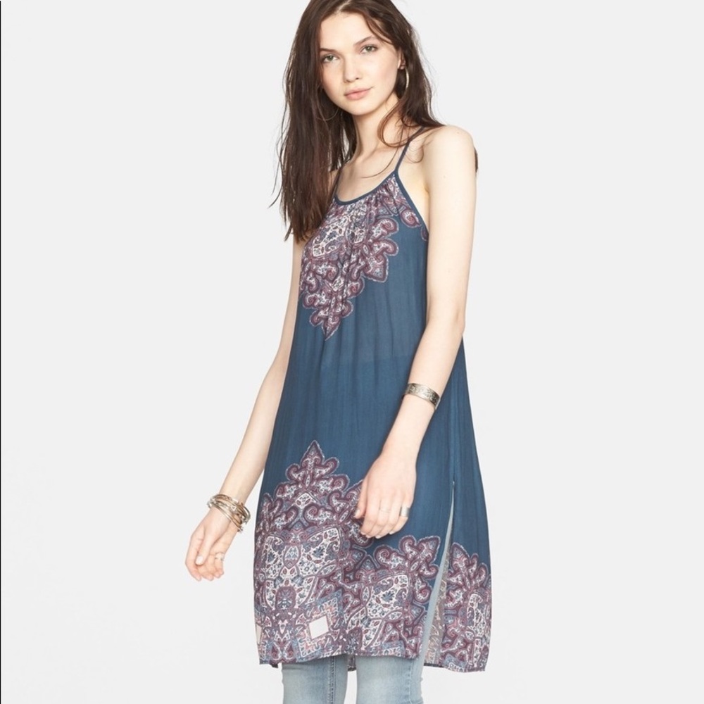 💫🦋 Free People Paisley Print Tunic Top XS 🔮💫